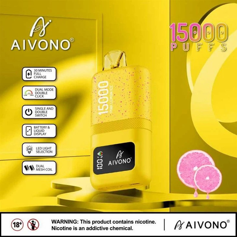 Aivono Aim Magic 15000 Puffs Rechargeable E-Cigarette with 24ml E-Liquid Capacity - 0%/2%/3%/5% Nicotine Salts