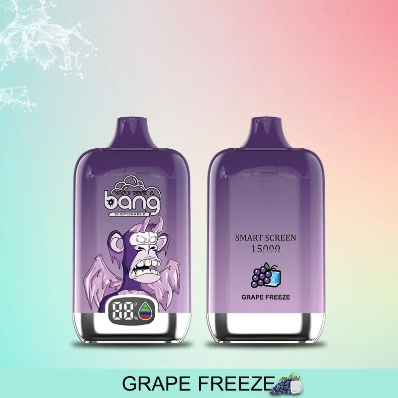 Bang Smart Screen 15000 Disposable Vape - 12 Flavors, 15000 Puffs, 650mAh Battery