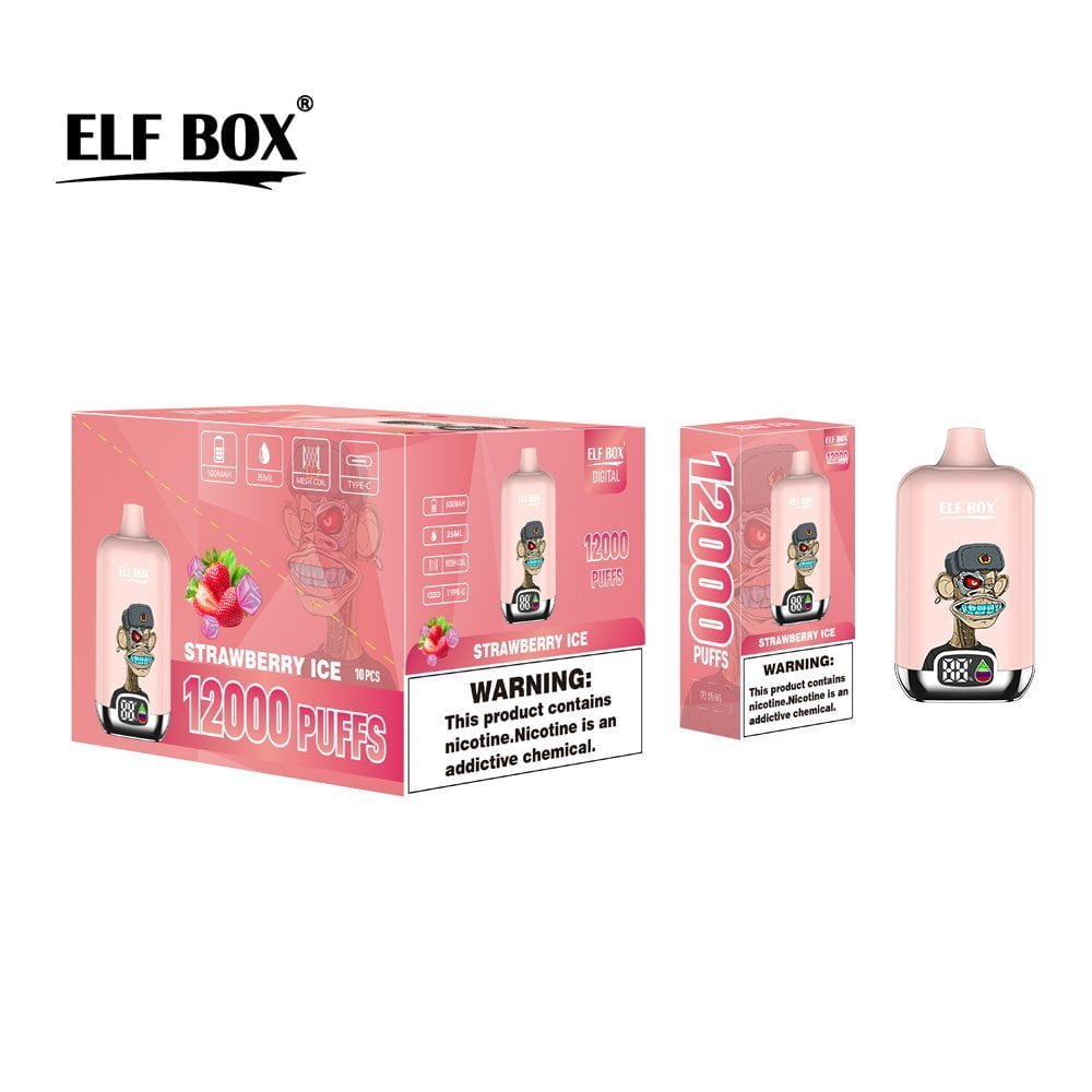 Elfbox Digital 12000 Puffs Disposable Vape - Premium Vaping Device with Customizable Nicotine Levels