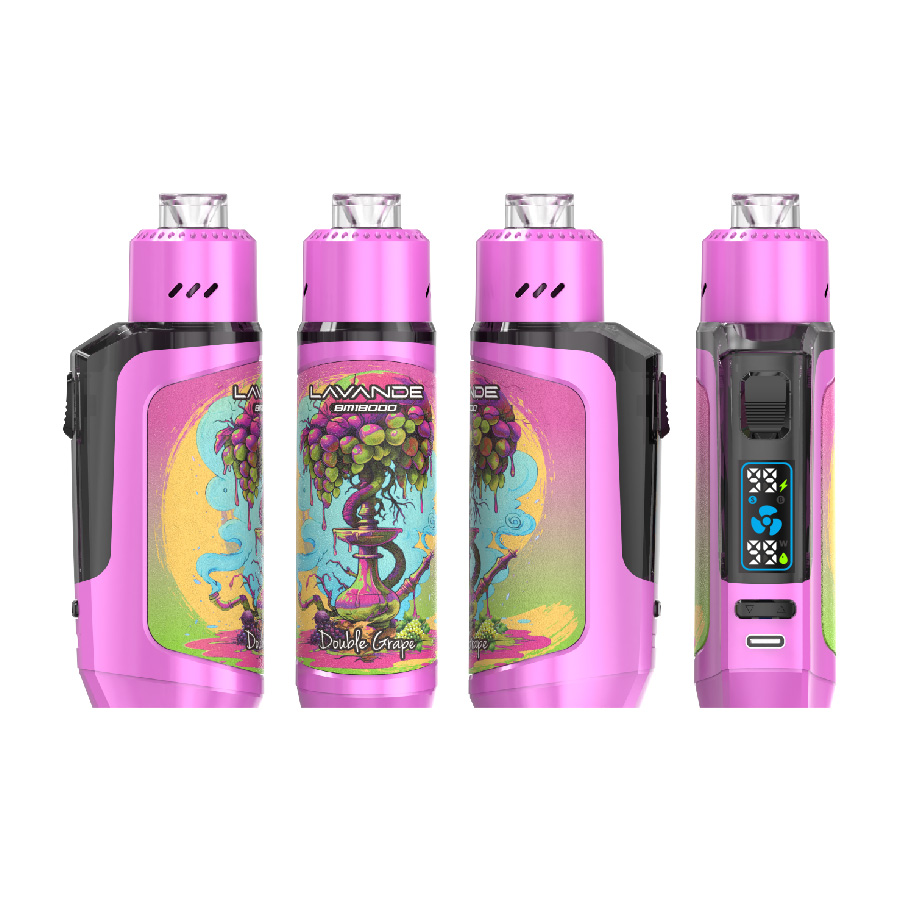 Lavande BM18000 Disposable Vape Pen - 18000 Puffs, 20 Flavors, 650mAh Battery