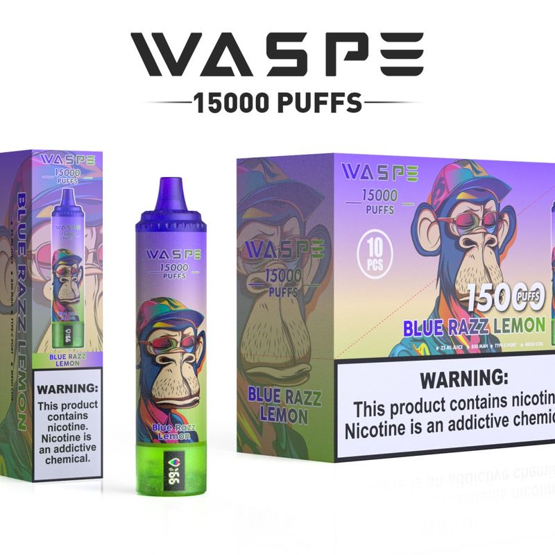 Waspe 15000 Puffs Disposable Vape - Premium Vaping Experience with 0% 2% 3% 5% Nicotine Options