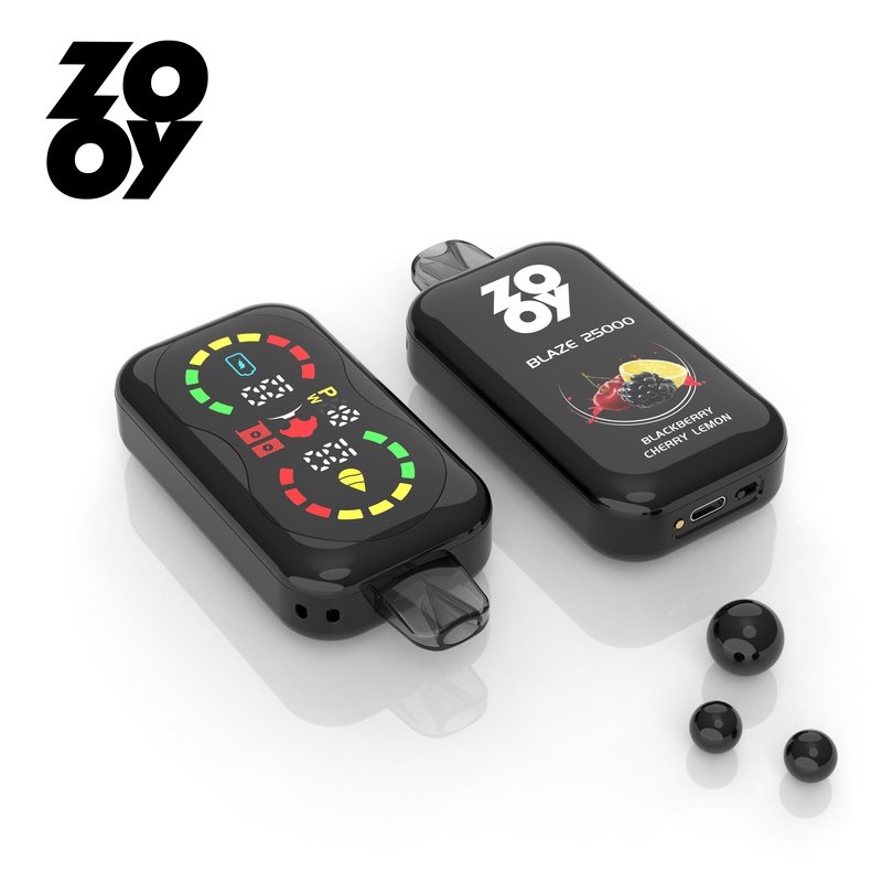 Zooy Blaze 25000 Puff Disposable E-Cigarette | 2% & 5% Nicotine | Full-Screen Display | 10 Flavors
