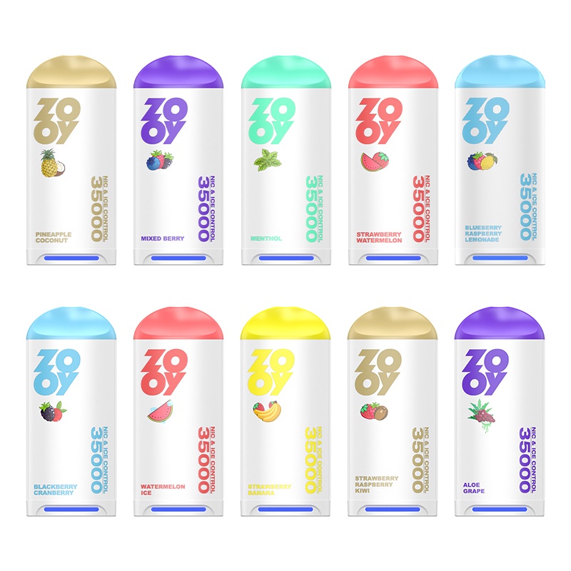 Zooy Firzen 35000 Disposable E-Cigarette - 35000 Puffs, Adjustable Nic & Ice Control, Multiple Flavors