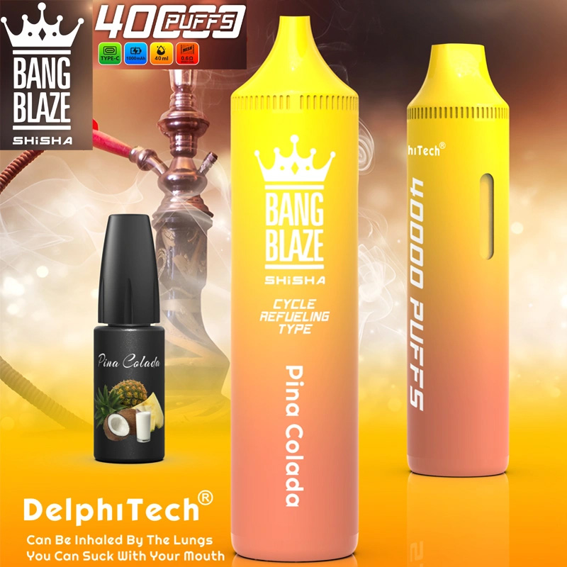 Bang Blaze 40000 Puffs Refillable Oil Disposable Vape - High-Quality Electronic Cigarette with 12 Flavors