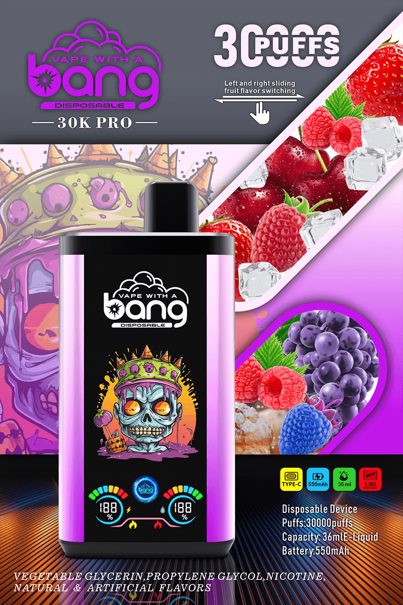 Bang Double Flavor 30000 Pro Disposable Vape - 30,000 Puffs, Dual Flavor System, 550mAh Battery